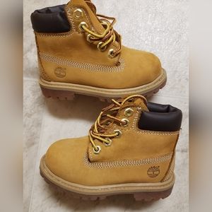 Timberland Classic Boys Little Kids Toddler Wheat Nubuck Boot Size 6